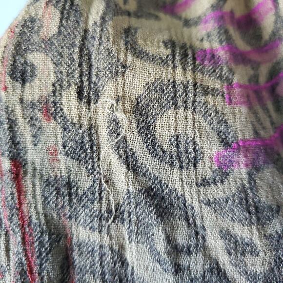 JG's Mad Lab Women Multicolor Art To Wear Button Down V-Neck Blouse Top Size S/M - Picture 5 of 9